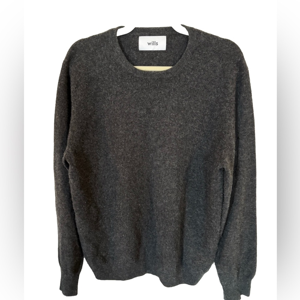 Wills Men's Charcoal Crewneck Sweater